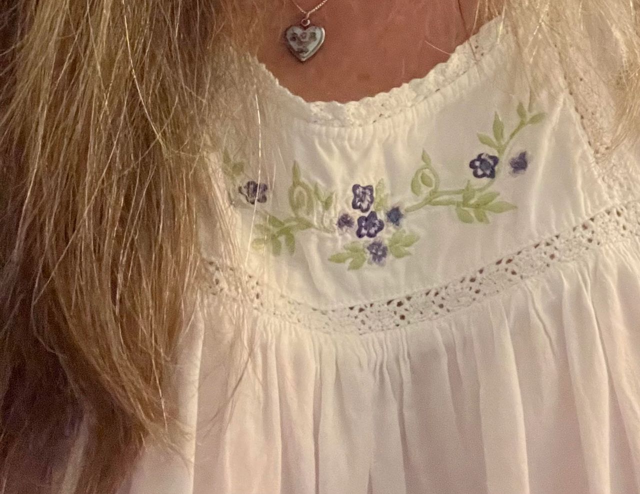 So soft is this vintage Indian cotton lawn nightgown by April Cornell.